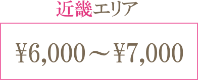 近畿エリア ¥6,000〜¥7,000